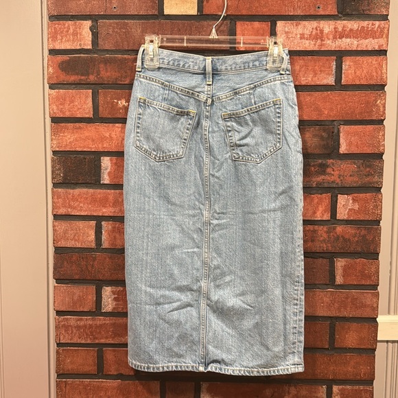 Azul by moussy Light Blue Denim Midi Skirt - Picture 3 of 8